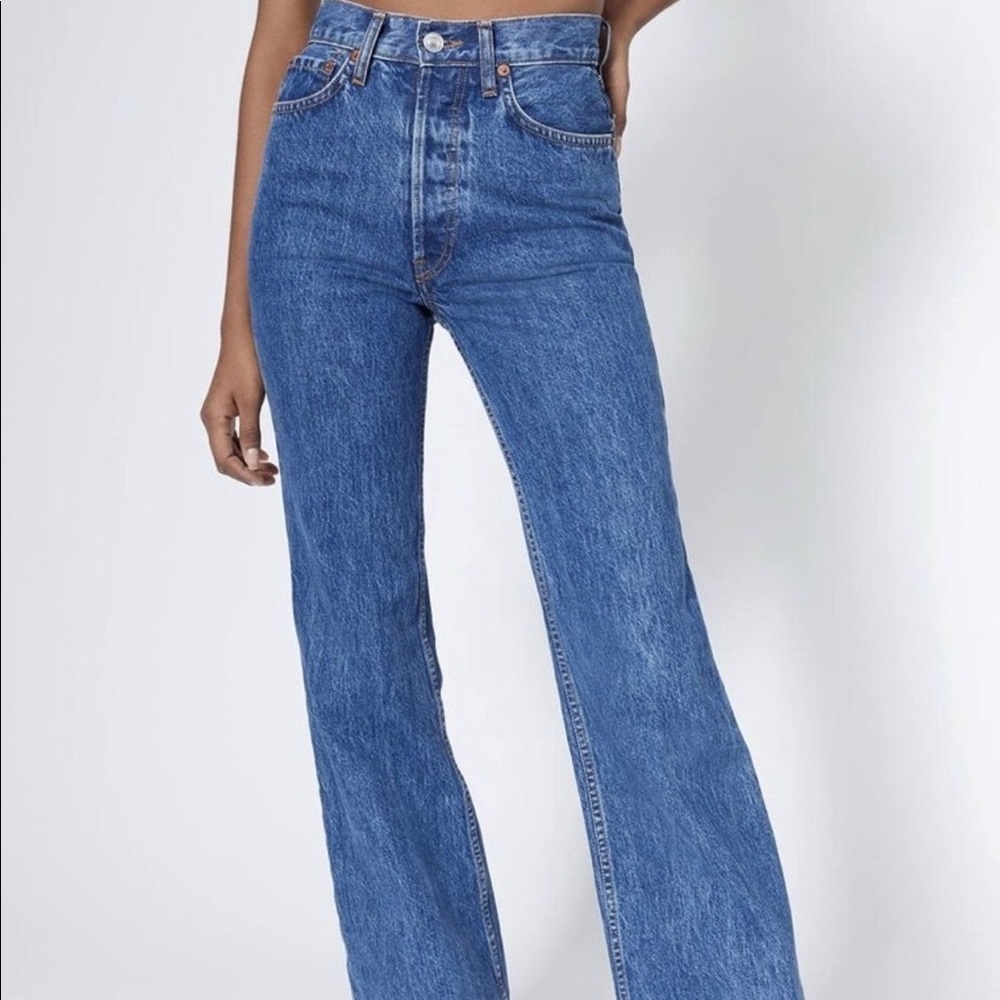 Re/Done 70s High Break Flare Jeans